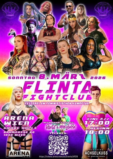 WUW Wrestling: Flinta Fight Club – Fetzerei am feministischen Kampftag